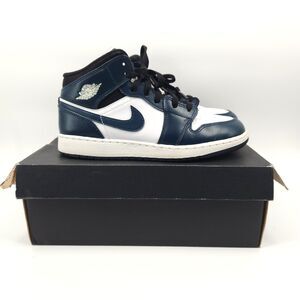 Jordan 1 Mid  Shoes Women Size 8.5 / 7Y Armory Navy Blue  554725-411